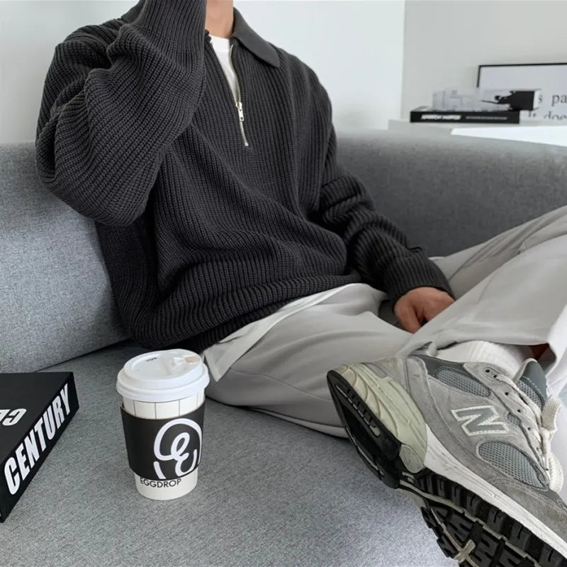 Men's Knitted Zip Sweater 3