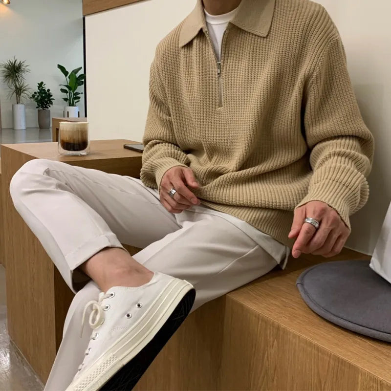Men's Knitted Zip Sweater 5