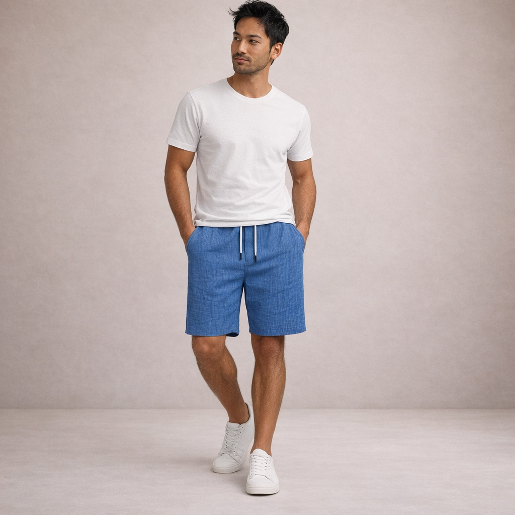 Men's Linen Shorts 7