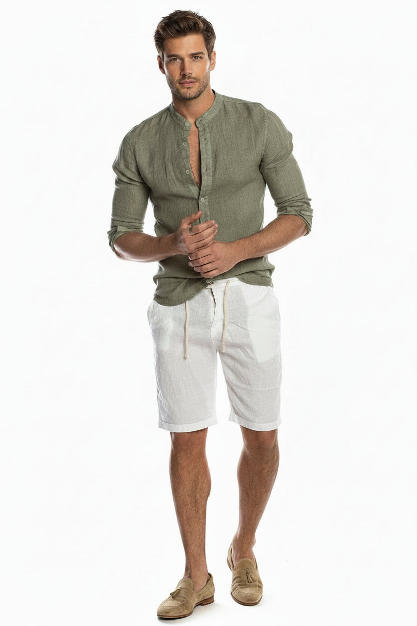 Men's Classic-Collar Casual Shirt 4