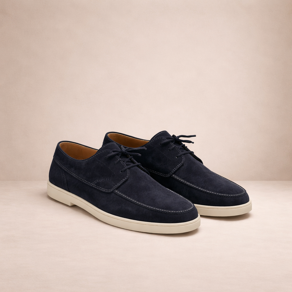 Men's Suede Lace-Up Loafers 3