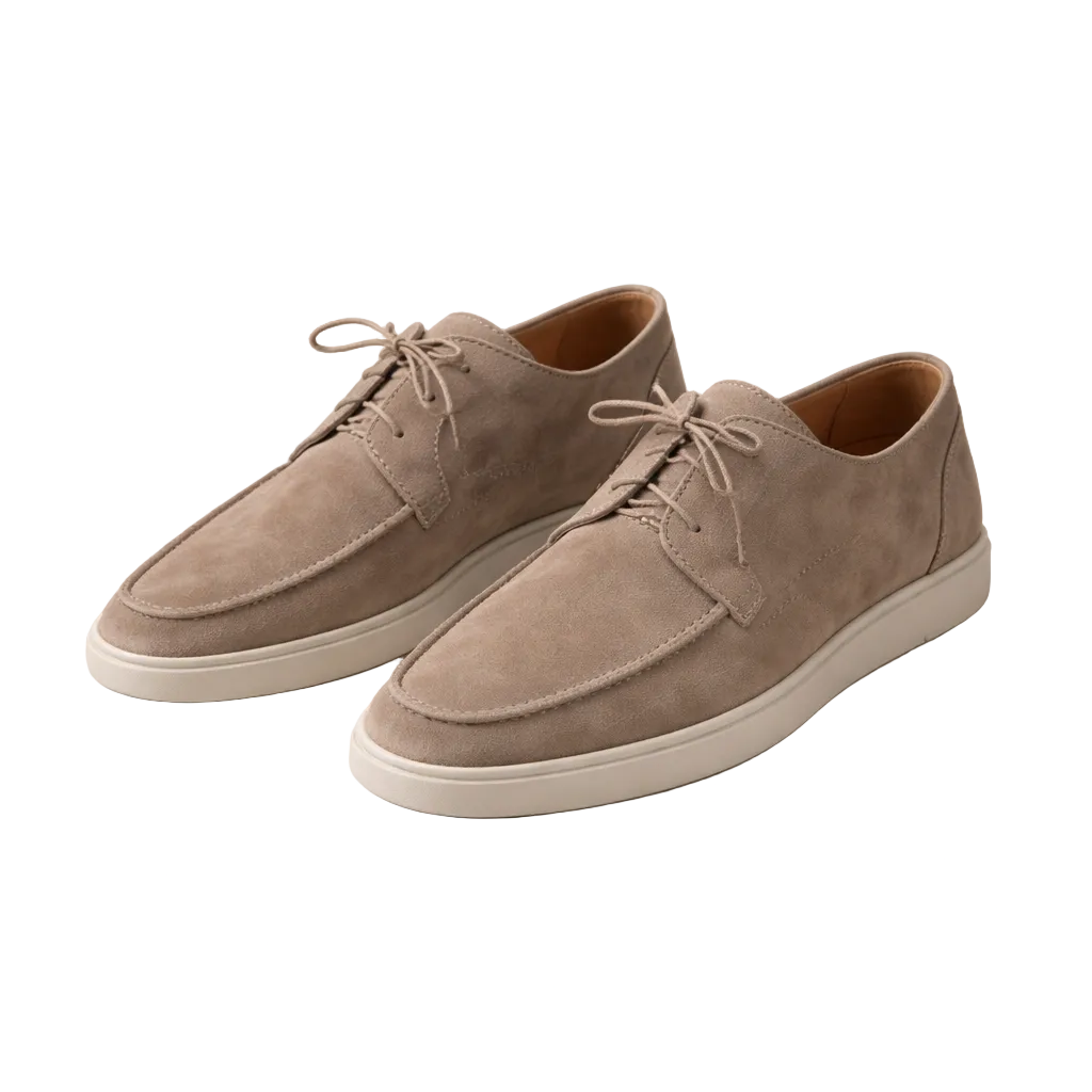 Men's Suede Lace-Up Loafers 5