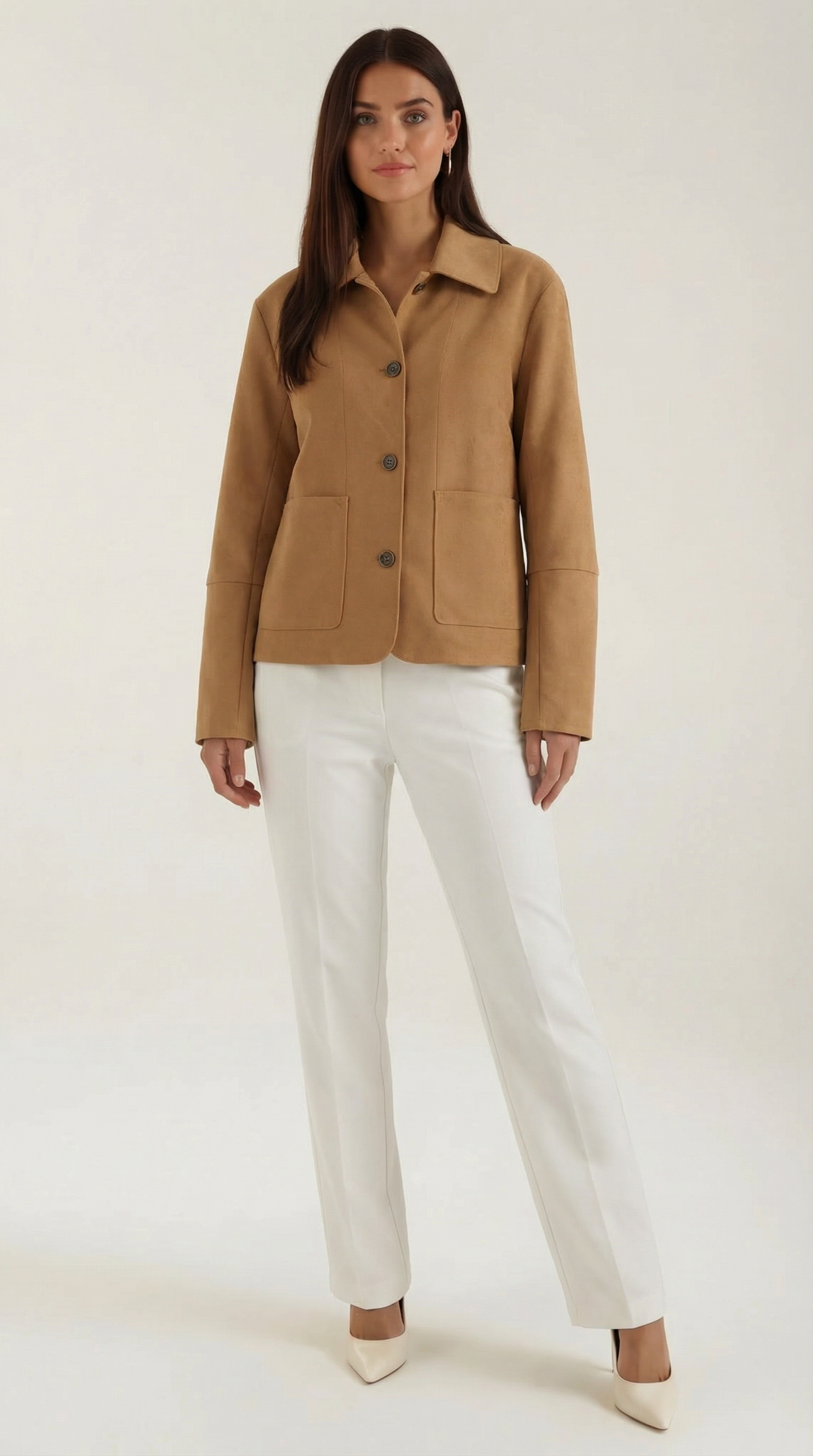 Women's Short Button Jacket 1